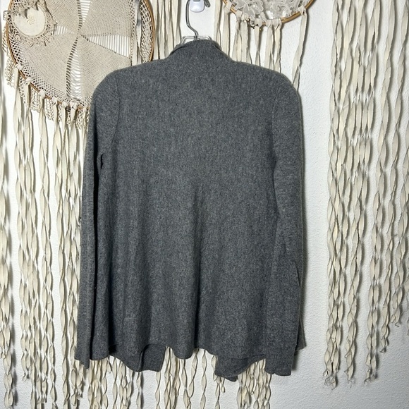Theory Gray Cashmere Martella Open Front Cardigan Size Small - Picture 7 of 11